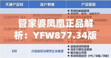 管家婆凤凰正品解析：YFW877.34版最新解答定义