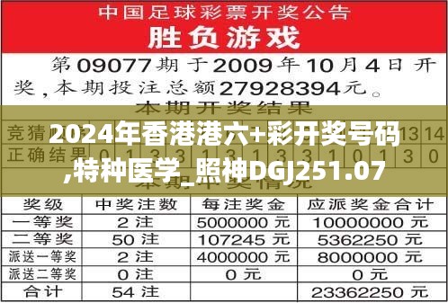 2024年香港港六+彩开奖号码,特种医学_照神DGJ251.07