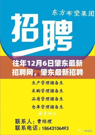 历年12月6日肇东招聘热点一网打尽，最新招聘信息汇总