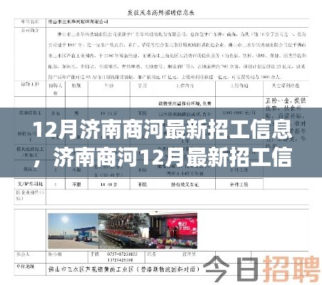 济南商河12月最新招工信息汇总，开启自信人生之旅的学习变化之路