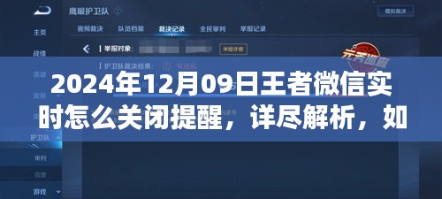 如何轻松关闭王者微信实时提醒，详细步骤解析